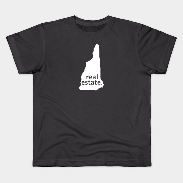 New Hampshire State Real Estate T-Shirt Kids T-Shirt by Proven By Ruben